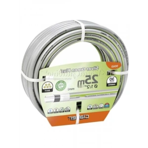 25 Metrelik Gümüş Renkli PVC Bahçe Hortumu - UV Dayanıklı