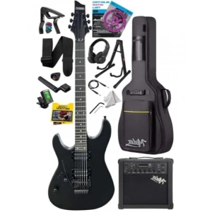 25 Watt Gainli Bluetooth Amfili Elektro Gitar Seti