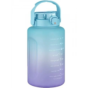 2500ml Pipetli Motivasyon Matarası - Çift Renk Seçenekleri