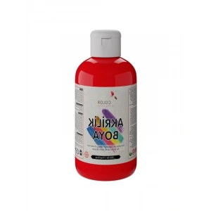 250gr Kırmızı Akrilik Boya - Yüksek Kalite