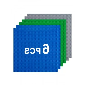 25,5 x 25,5 cm Taban Plakası, 6 Adet, Yapı Eğitici Oyuncak Seti