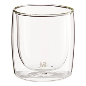 266 ml Kapasiteli Çift Camlı 2li Viski Bardağı, Şeffaf Cam Tasarım