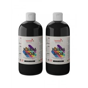 2x500gr Siyah Akrilik Boya Seti