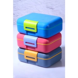 3 Adet 5 Bölmeli Kendinden Kaşıklı Beslenme Kutusu