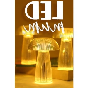 3 Adet Led Mum, Kristal Tip ve Dumansız, Dekoratif Işık