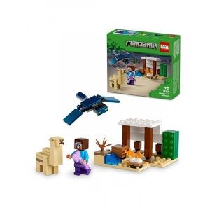 3 Adet LEGO Minecraft Minifigürü ile Çöl Keşfi Seti, 75 Parça