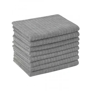 3 Adet Mikrofiber Kareli Mutfak Bezi (40x40 cm)