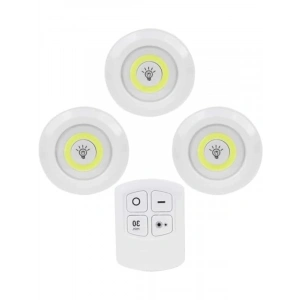 3 Adet Uzaktan Kumandalı Kablosuz LED Aydınlatma