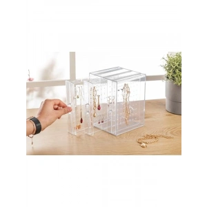 3 Bölmeli Şeffaf Makyaj Organizeri, Takı Düzenleyici