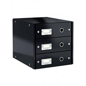 3 Çekmeceli A4 Evrak Rafı, Siyah