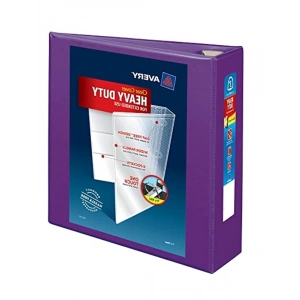 3 halkalı 3 inç Klasör, Lila Ciltleme