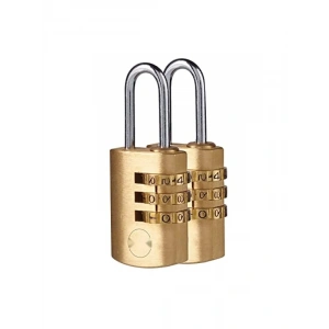3 Haneli Şifreli Pirinç Asma Kilit, Güvenli ve Dayanıklı