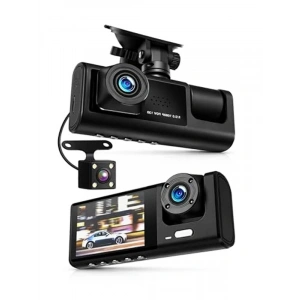3 Kameralı FullHD Araç Kamerası, Hareket Sensörü ile