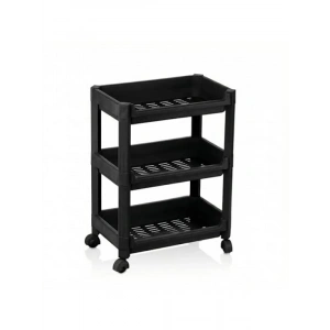 3 Katlı Tekerlekli Mini Organizer Raf - Mutfak, Banyo ve Ofis Kullanımı için
