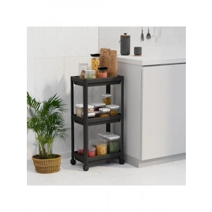 3 Katlı Tekerlekli Raf, Mutfak ve Banyo için Pratik Düzenleyici