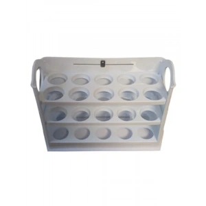 3 Katlı Yumurtalık Buzdolabı Organizeri - 30 Bölmeli