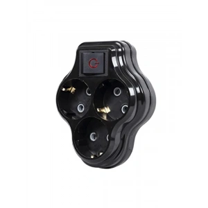 3lü Anahtarlı Topraklı Priz - 16A, 250V