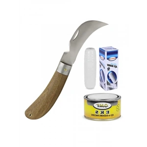 3lü Aşı Bıçağı Seti - Aşı Macunu ve Bandı ile Birlikte