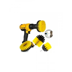 3lü Fırça Seti ile Araç ve Ev Temizliği için Yıkama Seti