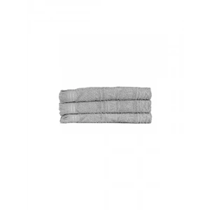 3lü Gri Saçaklı El Havlusu, 30x50 cm