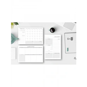 3lü Günlük, Haftalık ve Aylık Planlayıcı Seti
