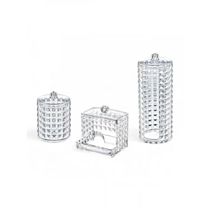 3lü Makyaj Organizer Seti - Pamukluk ve Kulak Çubuğu Organizeri