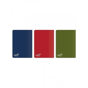 3lü Paket A4 Çizgili Defter - Karton Kapaklı, Renkli