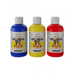 3lü Parmak Boyası Seti - Kırmızı, Mavi, Sarı