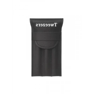 3lü Paslanmaz Çelik Cımbız Seti, Siyah Deri Taşıma Çantası ile