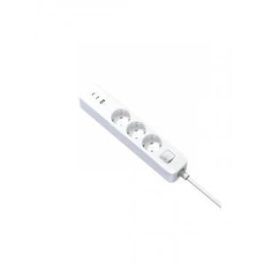 3lü Priz, 20W Hızlı Şarj, 2x USB-C ve 1x USB-A Girişi