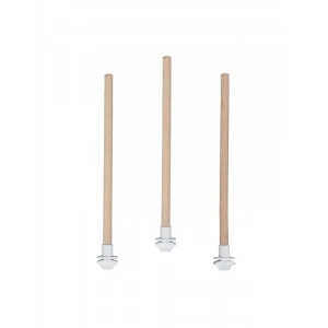 3lü Pürüzsüz Ahşap Kuş Tüneği, 40 cm