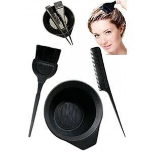 3lü Saç Boyama Seti, Fırça ve Tarak ile, Evde Kullanım İçin