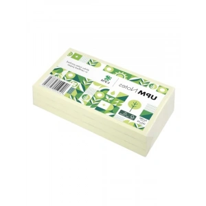 3lü Set Pastel Sarı Not Kağıdı, 100 Yaprak, 125x75 mm