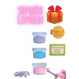 3lü Slime Seti: Eğlenceli Pofuduk Slaym ve Süpriz Hediyelerle Dolup Taşan Oyun Jeli