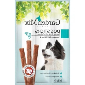 3lü somonlu köpek stick ödül, lezzetli ve sağlıklı