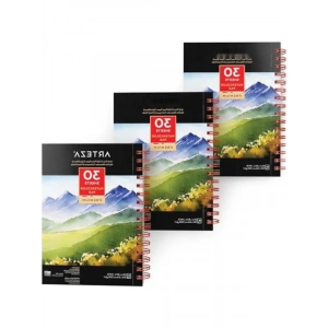 3lü Sulu Boya Kağıdı Seti, 30 Yapraklı, 300 g/m²