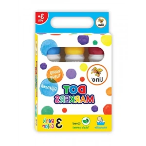3lü Yıkanabilir Boya - Lino Dot Markers