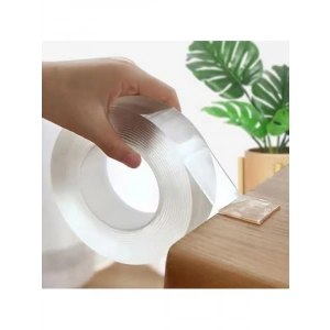 3 Metre Uzunlu Çift Taraflı Şeffaf Bant, 30mm Genişlik