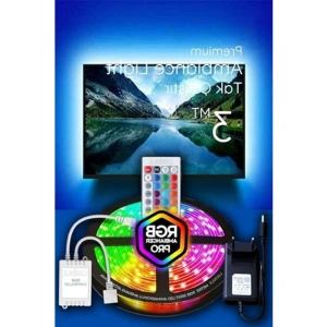 3 Metre Uzunlukta RGB LED, 16 Renkli ve 4 Animasyonlu