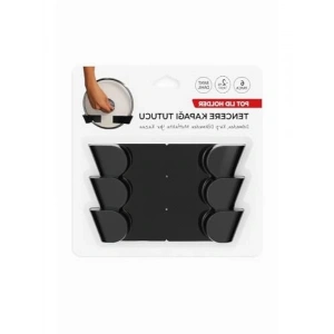 3 Parça Kendinden Yapışkanlı Tencere Kapağı Tutucu Seti