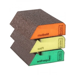 3 Parçalı Kombi Zımpara Sünger Seti, Ø 69 x 97 x 26 mm