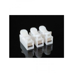 3 Pinli Vidasız Yaylı Kablo Klemens (10 Adet)