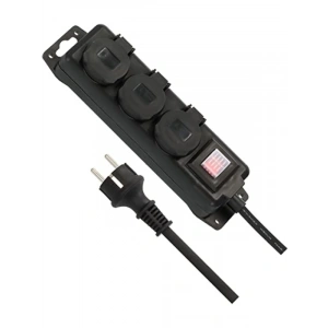 3 Soketli Dış Mekan Prizi, 2 Metre Kablolu, IP44 Lisanslı