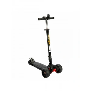 3 Tekerlekli Işıklı Siyah Scooter