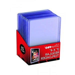 3 X 4 Clear Regular Toploader 25ct Top Loaders for Cards Baseball Card Protectors Hard Plastic Hard Card Sleeves Toploader Card Protectors Card Top Loaders