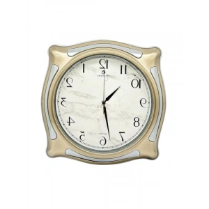 30 cm Sessiz Akar Mekanizma Duvar Saati - Gold-Gri