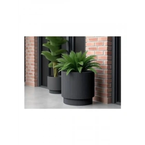 30 Litre Kapasiteli Modern Dekoratif Saksı, 36.6 Cm X 36.6 Cm Boyutlarında