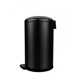 30 Lt Bombe Kapaklı Çöp Kovası - Siyah