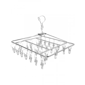 30 Mandallı Paslanmaz Çelik Çorap Kurutma Askısı