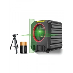 30 Metre Yeşil Çapraz Çizgi Lazer Distomat + Tripod